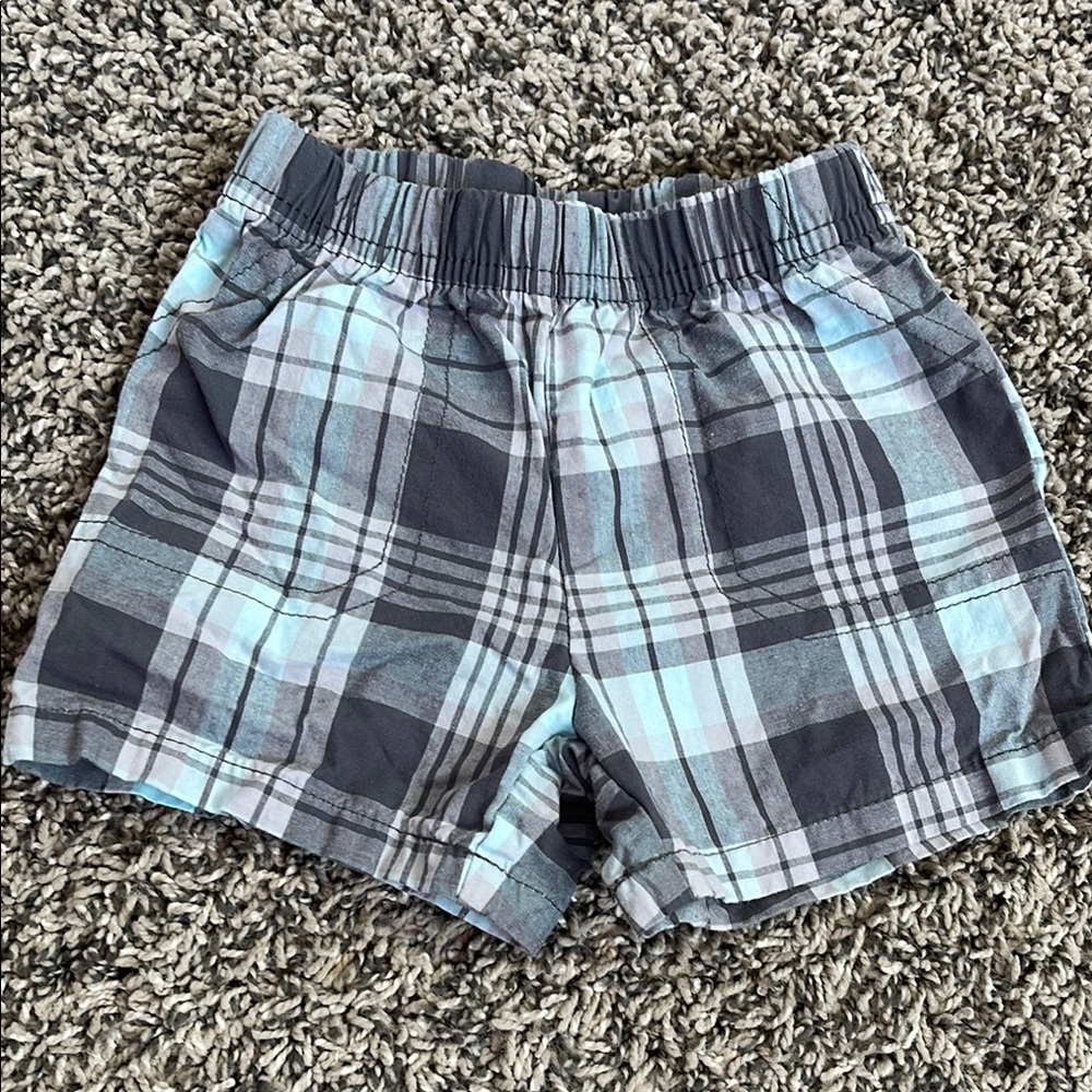 Baby clothes 6M plaid shorts elastic waist Just One You by Carter’s
